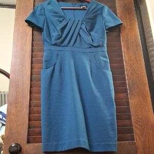 Dark Teal Midi Cocktail Dress